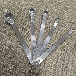 Vintage Mini Stainless Steel Measuring Spoons